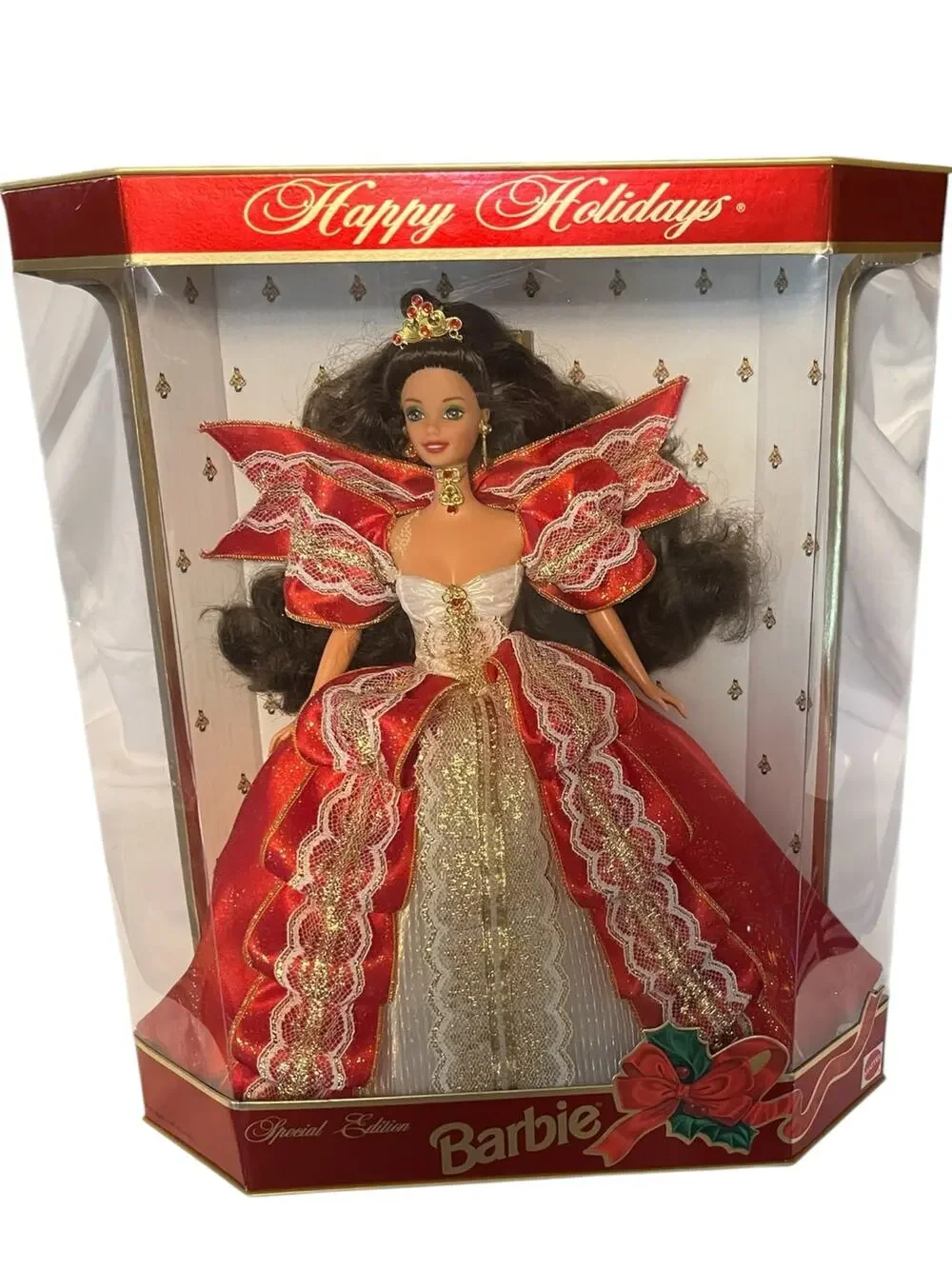 1997 Barbie Happy Holidays Brunette Special Edition New